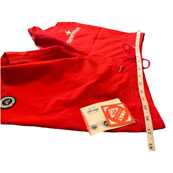 Roxy Lifeguard Board Shorts Size 9 – Red NWT Uniform Swim Trunks - Picture 5 of 6